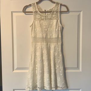 Garage white lace dress